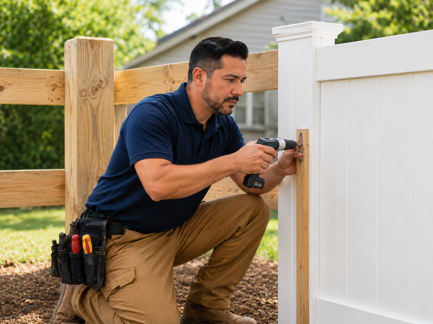 Fencing work by Suarez Remodeling