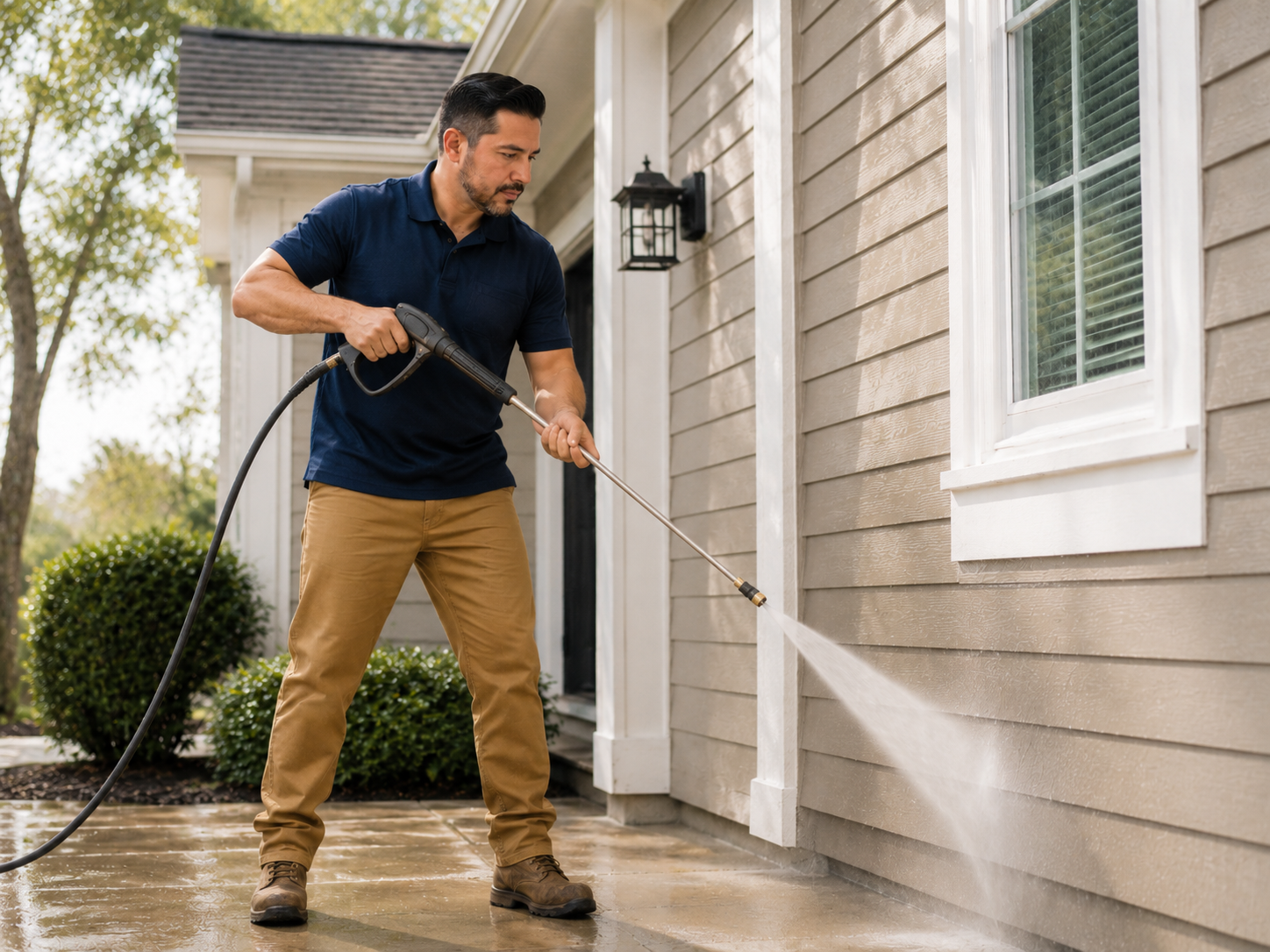 Pressure washing by Suarez Remodeling